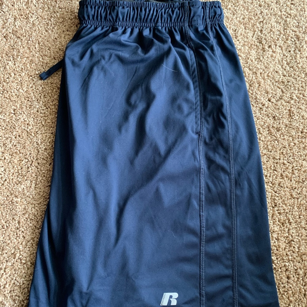 Mens Russell navy blue gym shorts